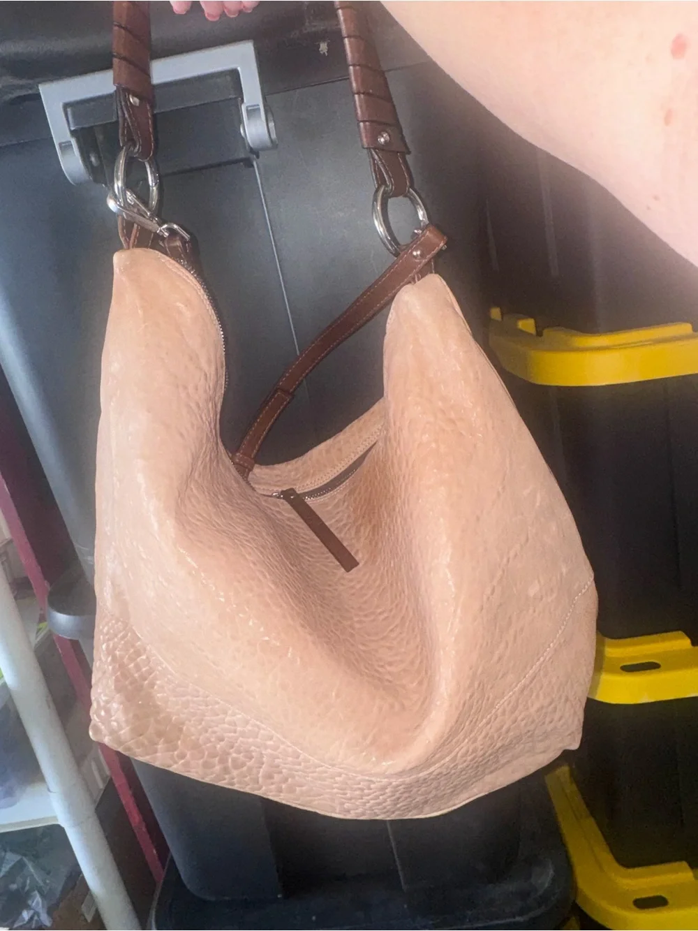 Maxon Collection Tan Leather Hobo Bag Like New